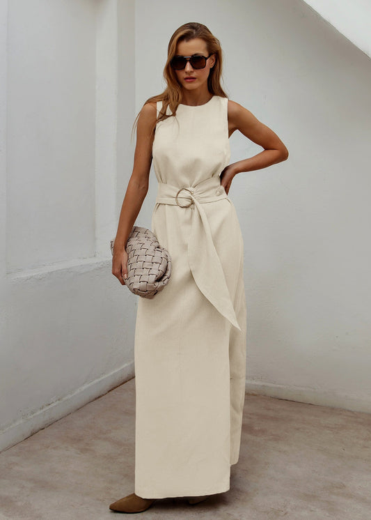 Unique Design High Waist Slit Long dress For Commute