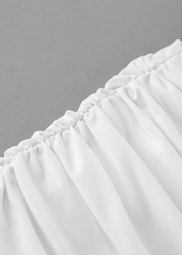 Pure Desire Style Sexy White Lace Dress, Slim Fit Deep V