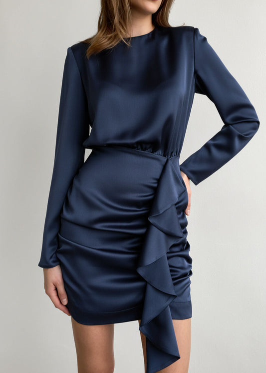 Elegant French Long Sleeve Sexy Bodycon Dress