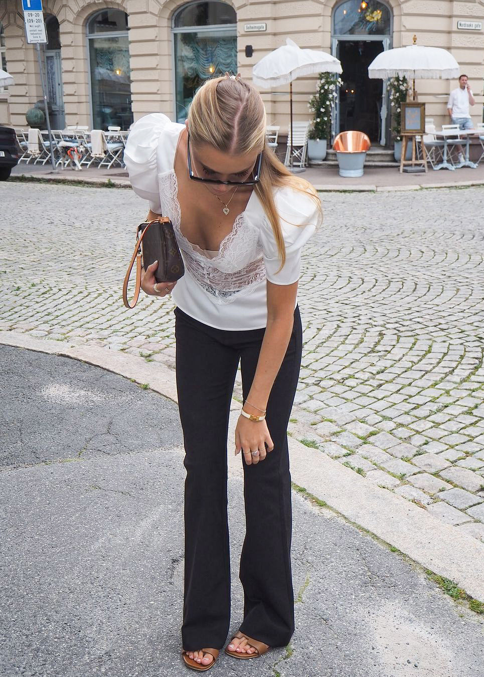 V-Neck Lace Top, Slim, Stylish & Sexy