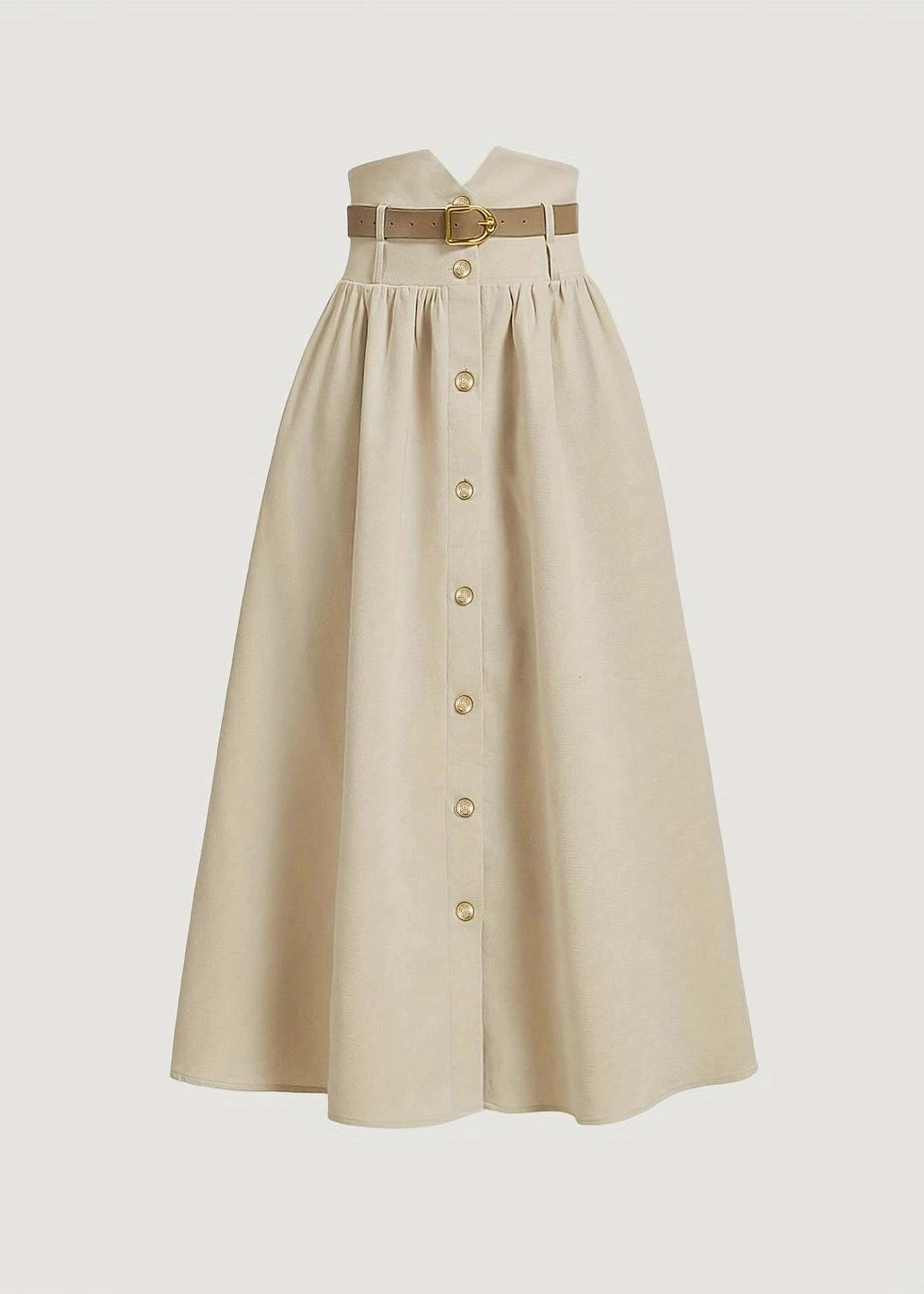 Fashion Elegant High Waist Long Academy Skirt