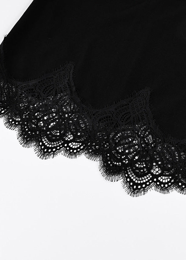 Women's lace sleeveless straight dress