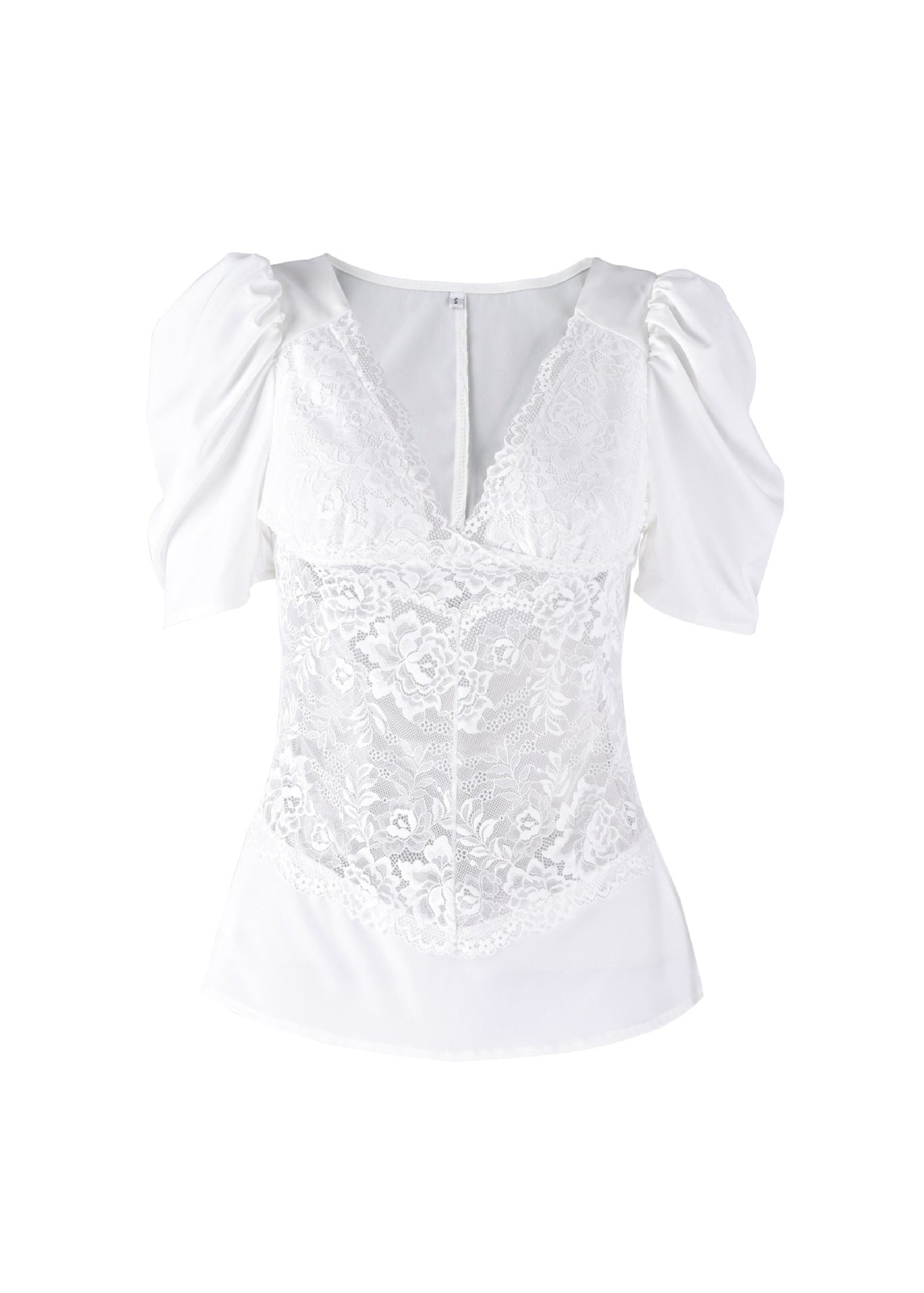 V-Neck Lace Top, Slim, Stylish & Sexy