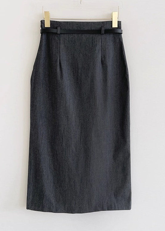 Gray Bodycon Work Skirt, Professional Style