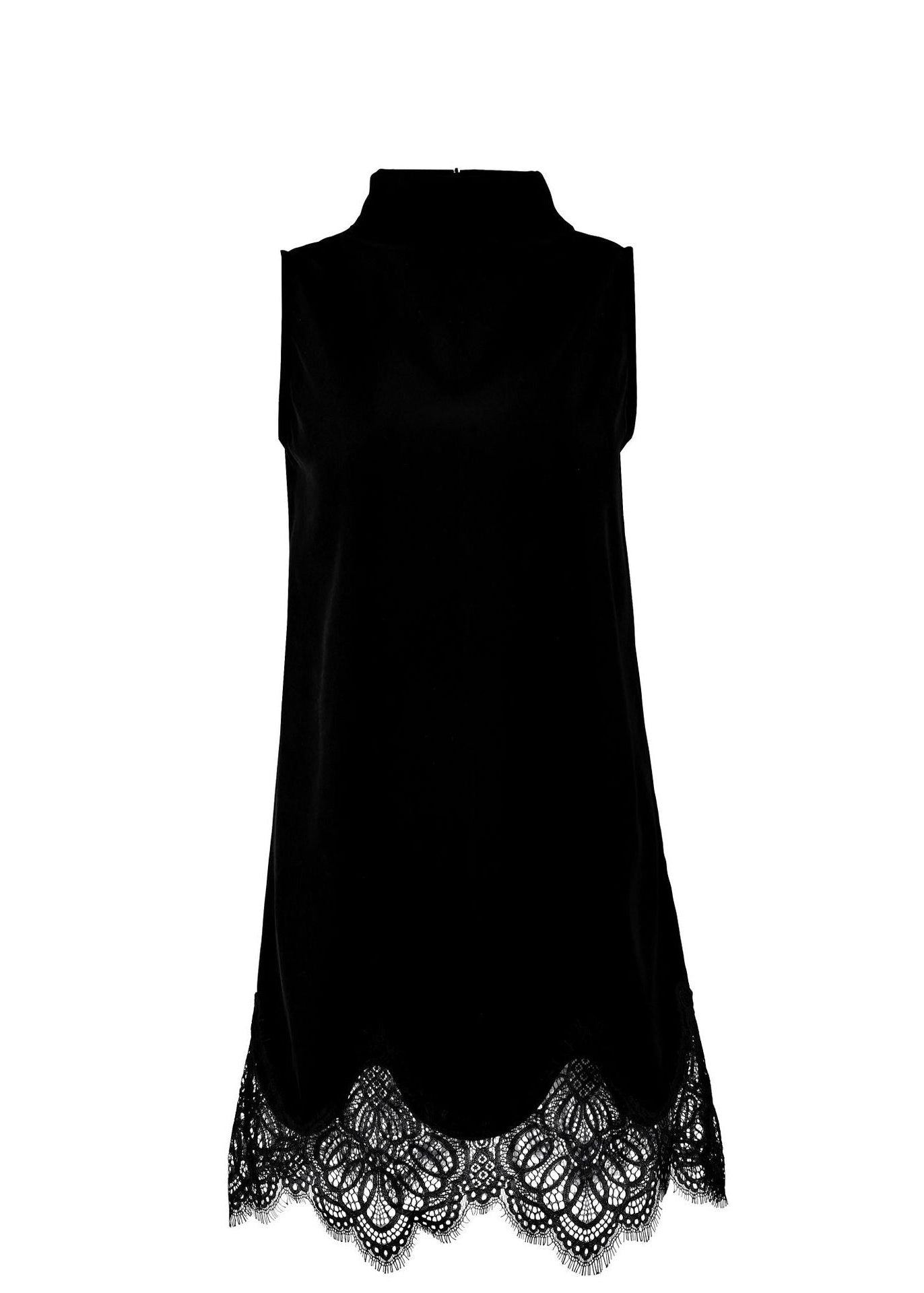 Women's lace sleeveless straight dress