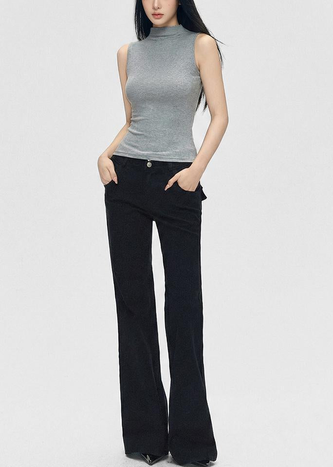 Women's Mock Neck Sleeveless Tank Top, Summer Y2K Style