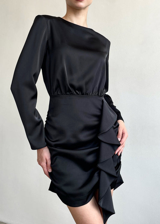 Elegant French Long Sleeve Sexy Bodycon Dress