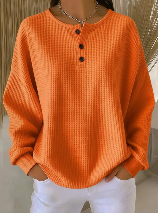 Casual sweatshirt with collar