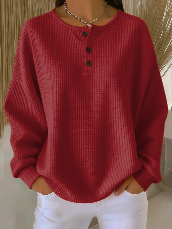 Casual sweatshirt with collar