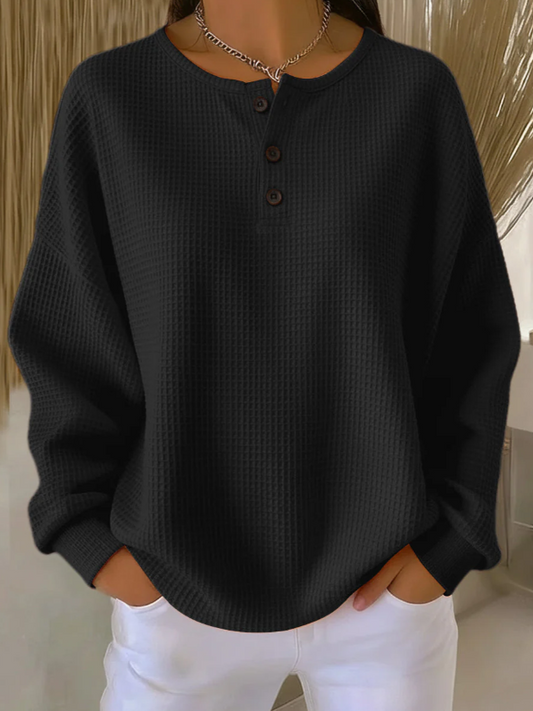 Casual sweatshirt with collar